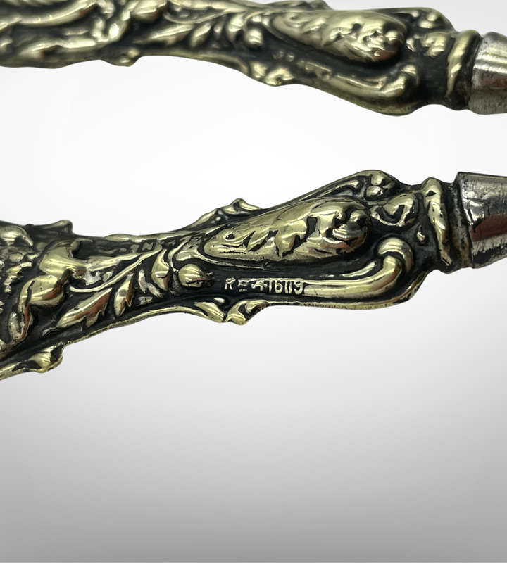 Antique Glove Stretcher | Ornate Design | Reg. 16119 | Silver Plate Patina | c. Late 1800s