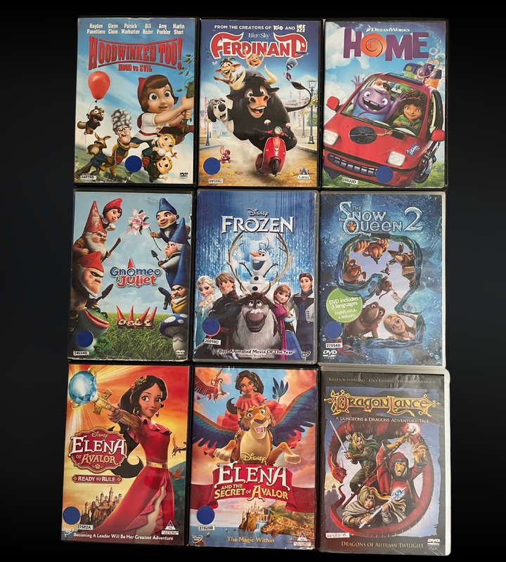 Clearance sale - 60+ Family & Kids' Movie Collection | Animated & Live-Action | Used