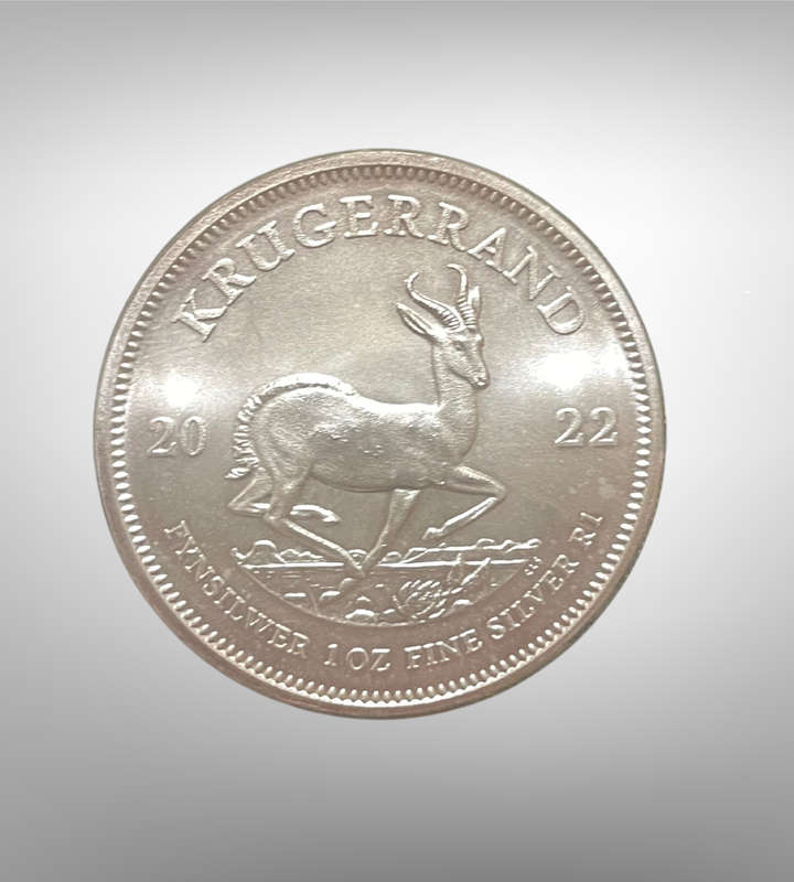 Bargain 2022 South African Krugerrand 1oz Fine Silver Coin  UNC  Mint Condition! Price is per coin