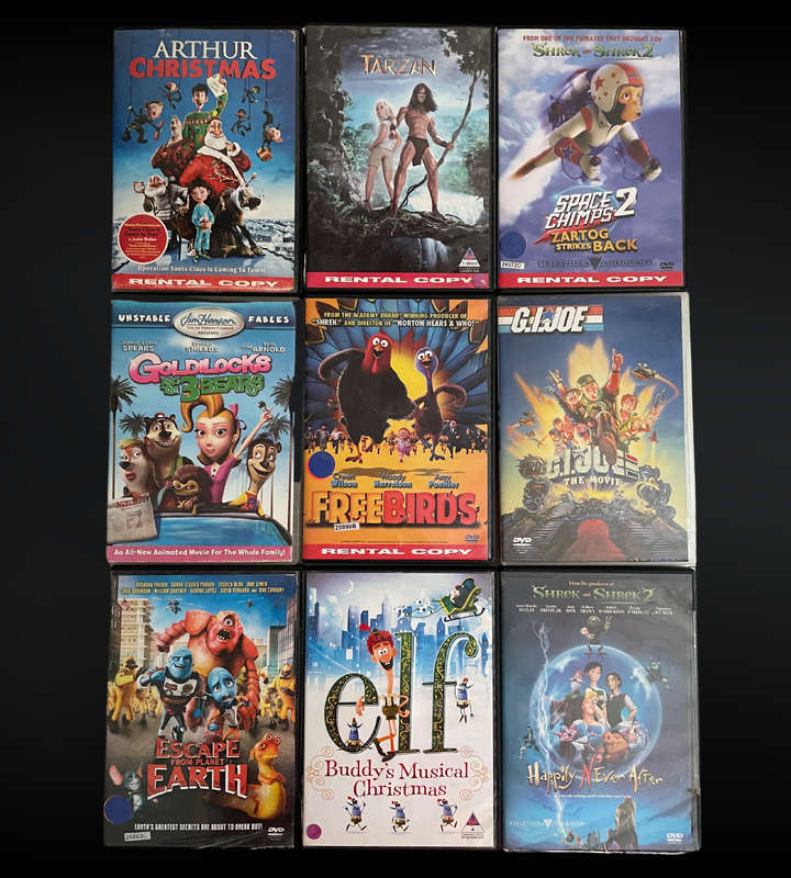 70+ Kids & Family DVD Bundle | Animated & Live-Action Favorites | Used