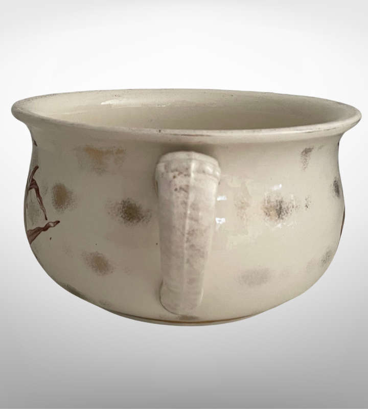 Antique Winkle & Wood "Orchid" Transferware Chamber Pot  c. 1886