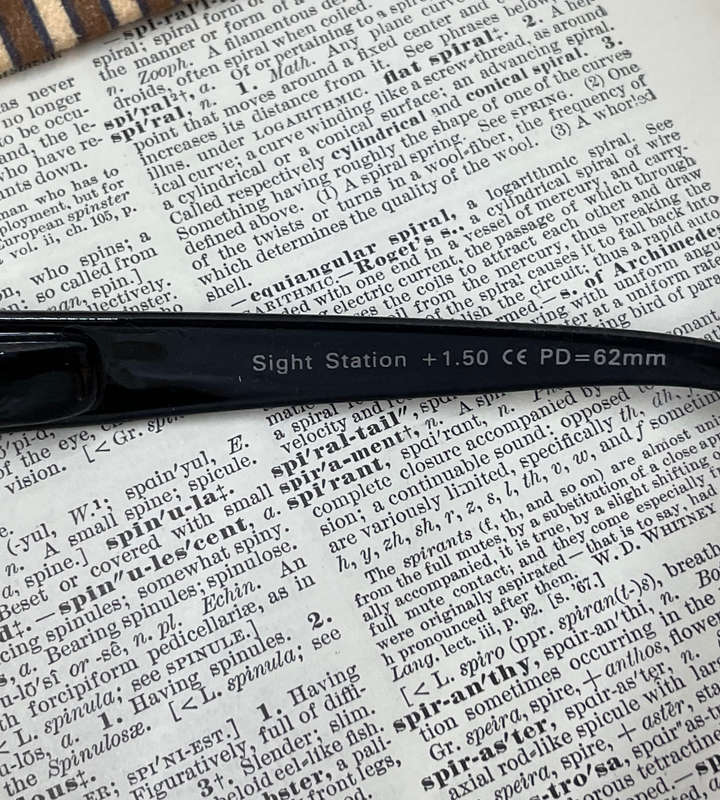 Sight Station Pinstripe S.R. 8501-4044 +1.50 Reading Glasses, PD62mm + FREE Sunglasses