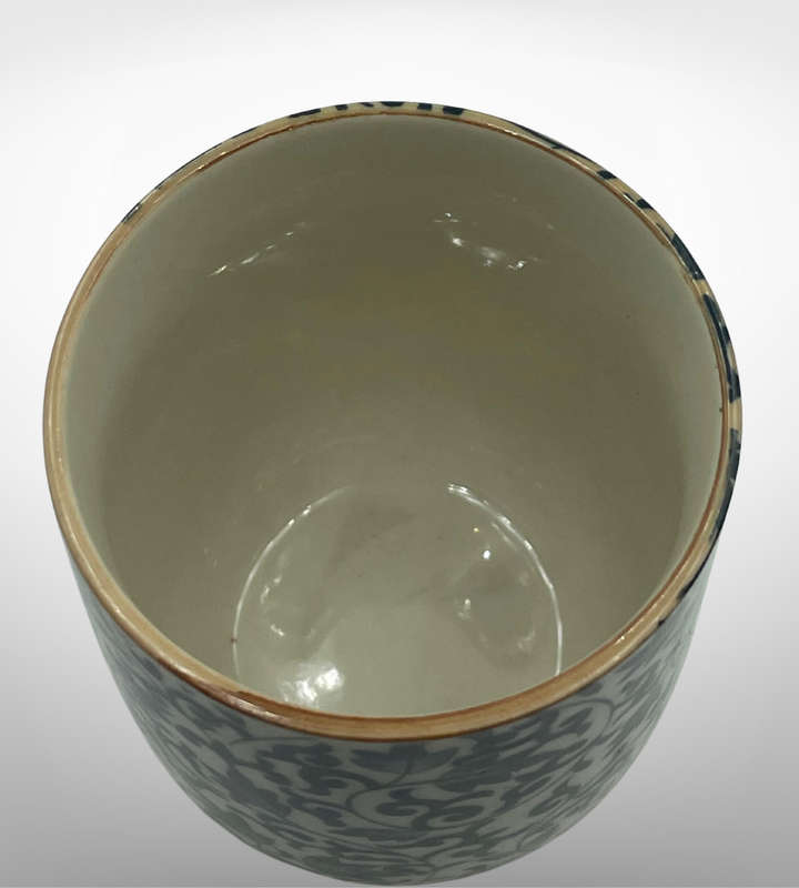 Vintage Jingdezhen Ceramic Cup  Delft Style, 150ml
