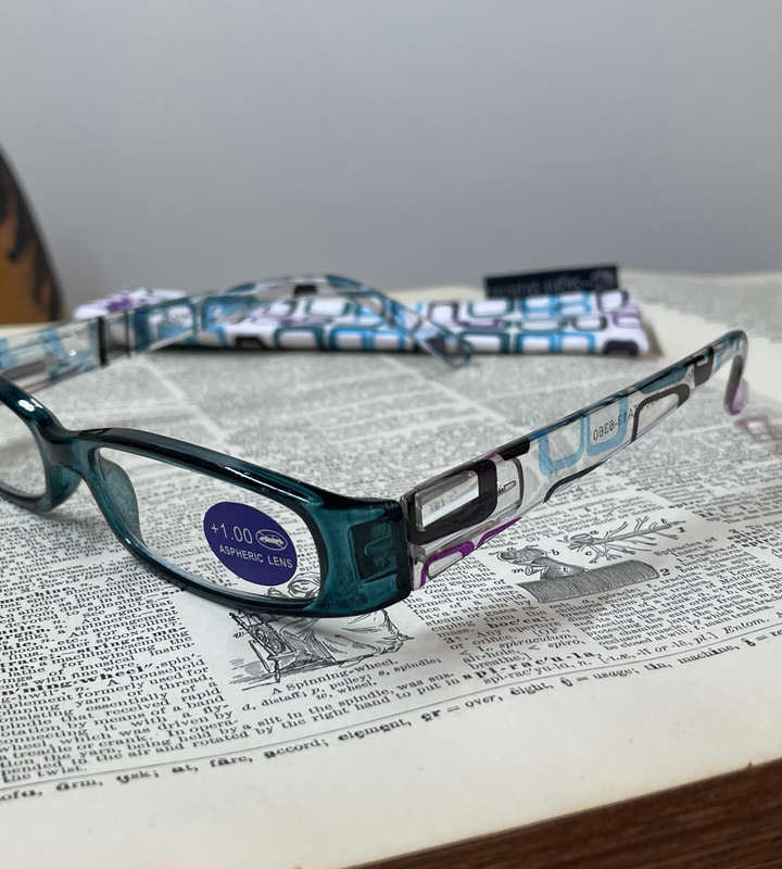 Sight Station Mondrian Peacock 1.0 +1.00 Aspheric Reading Glasses + 1 x Free Sunglasses