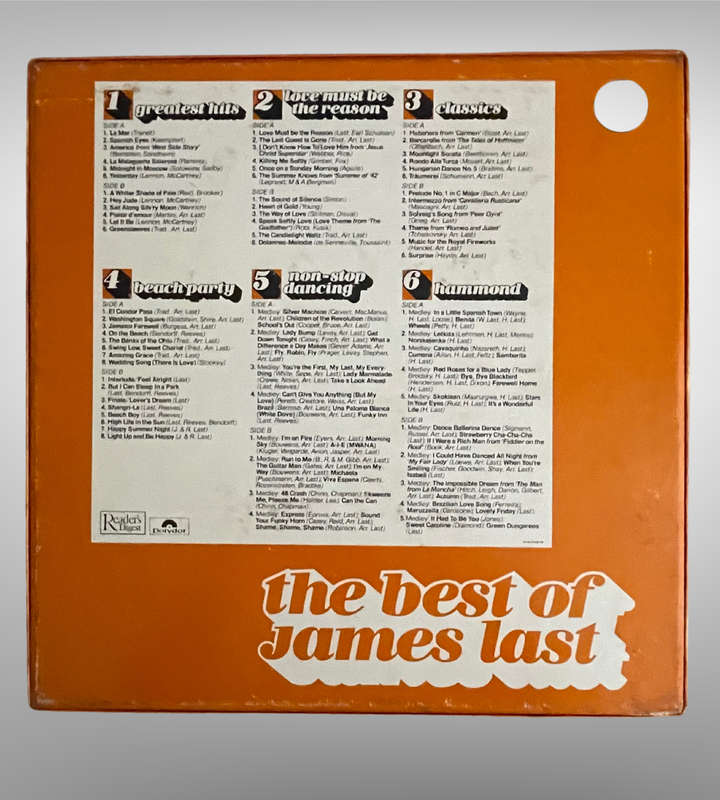 The Best of James Last  8 LP Vinyl Box Set | Readers Digest Collection | With Certificate