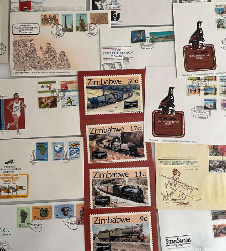 Zimbabwe First Day Covers & Philatelic Lot (1980-1996)  60+ Items Incl. Independence, Nature,