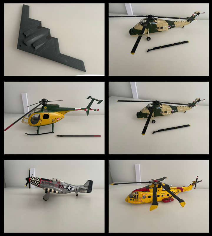27 Model Aircraft Collection  Metal & Plastic, As-Is Auction with Stands & Accessories