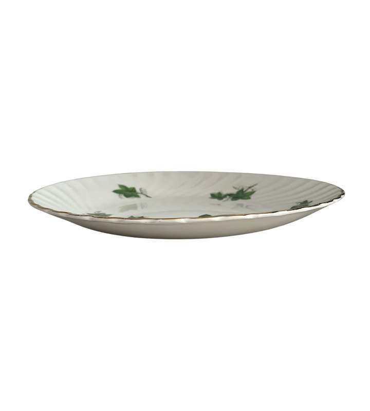 Vintage Royal Wessex Swinnertons Dinner Plate  Somerset Ivy Pattern, White Ironstone, c.1962