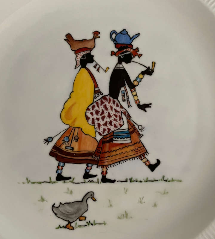 Set of 3 Hand-Painted Wall Décor Plates by Daphne Karlson (2000- 2001)