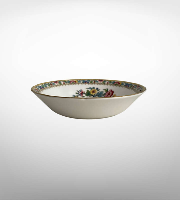 Coalport Ming Rose Footed Sauce/Dessert Bowl - 13cm Bone China, Crafted in England, Discontinued