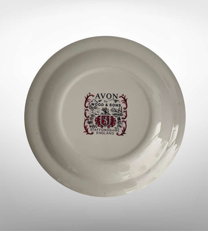 Vintage Avon by Wood & Sons 50th Anniversary Gift Plate - Staffordshire England, Golden Anniversary,