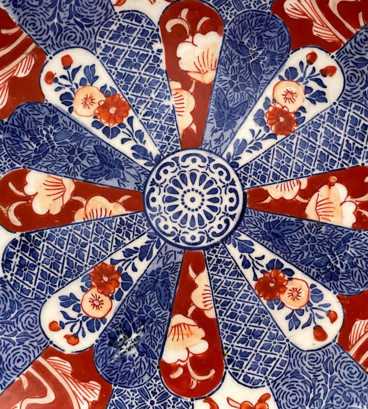 Rare Antique Meiji Japanese Arita Plate by Seiji Kaisha (18791897)  Impressed Mark, 21.3cm
