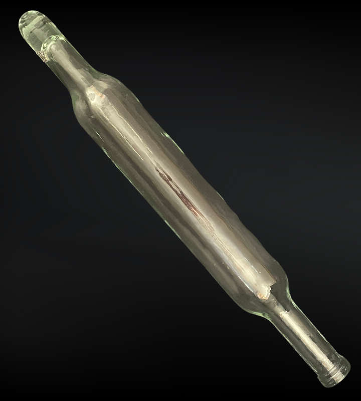 Vintage Spanish Glass Rolling Pin  Unique Decorative Piece   (50cm x 7cm)