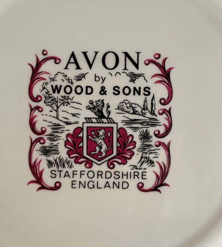 Vintage Avon by Wood & Sons 50th Anniversary Gift Plate - Staffordshire England, Golden Anniversary,