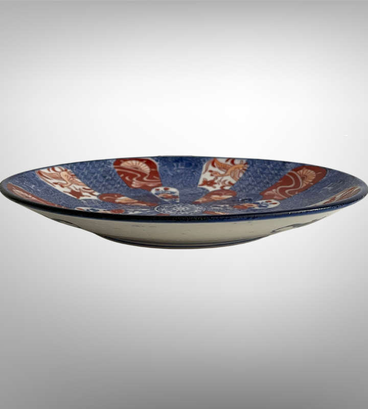 Rare Antique Meiji Japanese Arita Plate by Seiji Kaisha (18791897)  Impressed Mark, 21.3cm