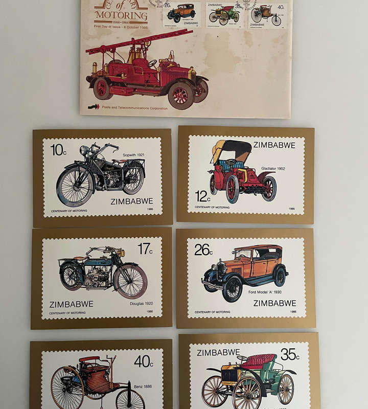 Lot of 32 Zimbabwe First Day Covers & 10 Postcards (19821993)  Wildlife, Olympics, Steam, Minerals