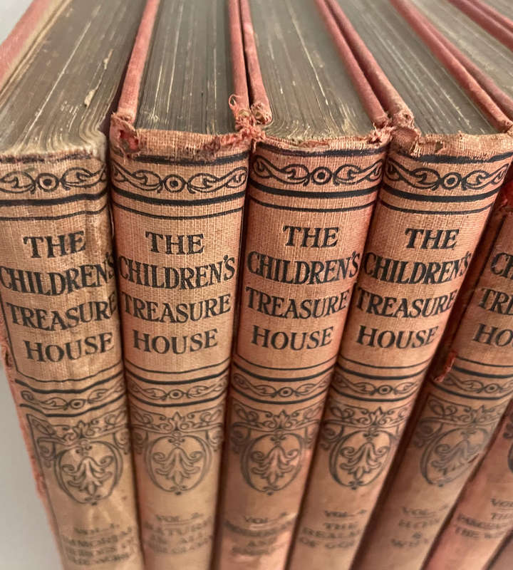 Arthur Mee  The Childrens Treasure House  Antique Illustrated Books  10 of 12 Volumes  1900's