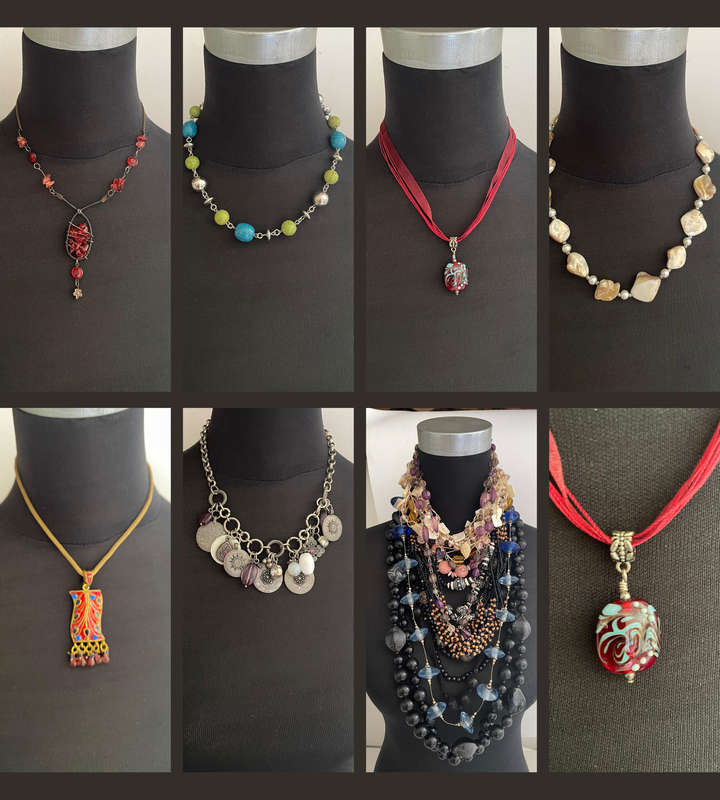 Bulk Lot of 26+ Vintage Costume Jewelry Necklaces - Mixed Style