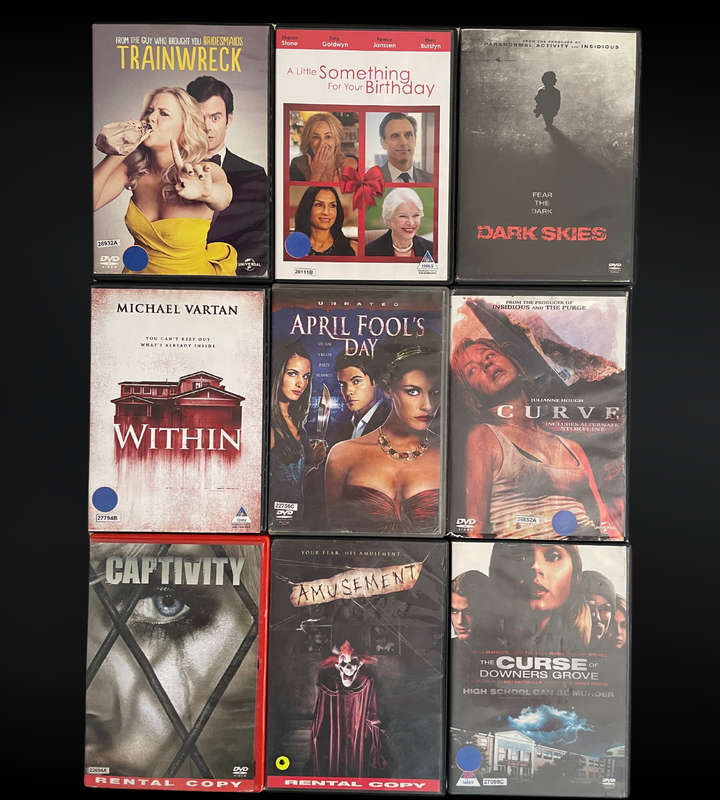 Reduced to clear - 90+ Mixed DVDs  Horror, Thriller, Comedy, Action, Drama & Romance!