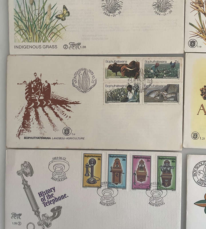 Bophuthatswana First Day Covers Lot (11) | 19791984 | Independence, Nature, History & Culture