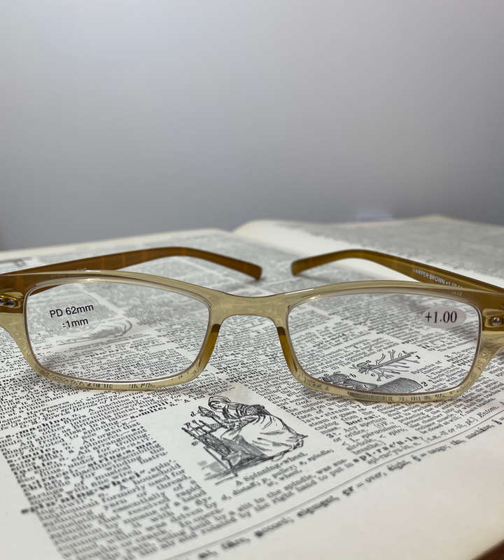 Sight Station Harper Brown +1.00 Super Lightweight Reading Glasses with 1x Bonus Boots Reactolite Su
