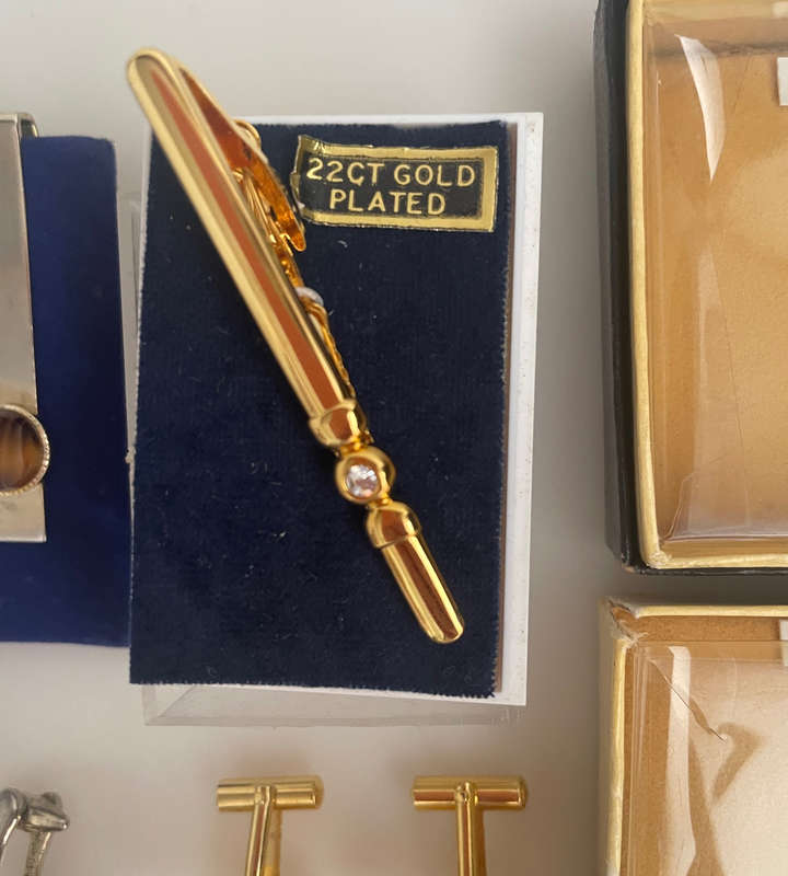 Vintage Cufflink & Tie Clip Collection  Mixed Lot | Stratton, Swank, Crown Jewelry