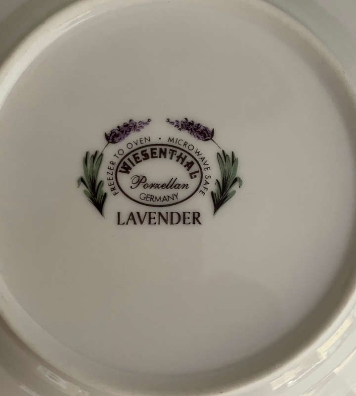 WIESENTHAL "Lavender" Trio - Cup, Saucer, and Side Plate