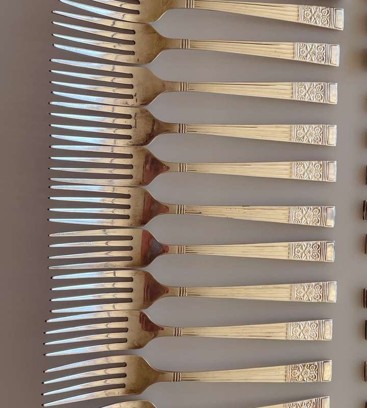 Incomplete 50-Piece NTC Silver Plated Cutlery Set (1940)  Coronation Pattern, Great Condition