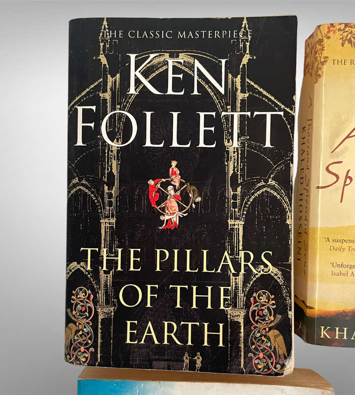 Mixed Lot of 7 Pre-Loved Books  Follett, Hosseini, Cussler, Paton & More  Fiction & Inspirational