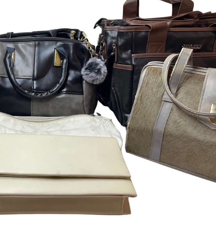 Lot of 10 Handbags & 3 Backpacks | Vintage & Modern Mix | Leather, Faux Leather, PVC - Reduced
