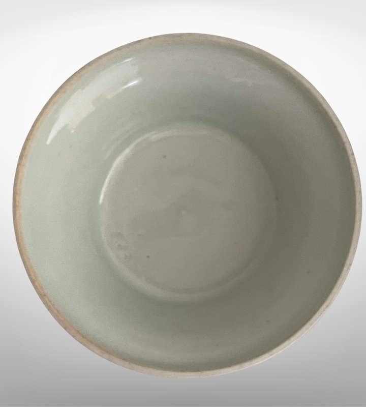 Late Ming Dynasty Blue & White Hand-Painted Stoneware Bowl  22cm