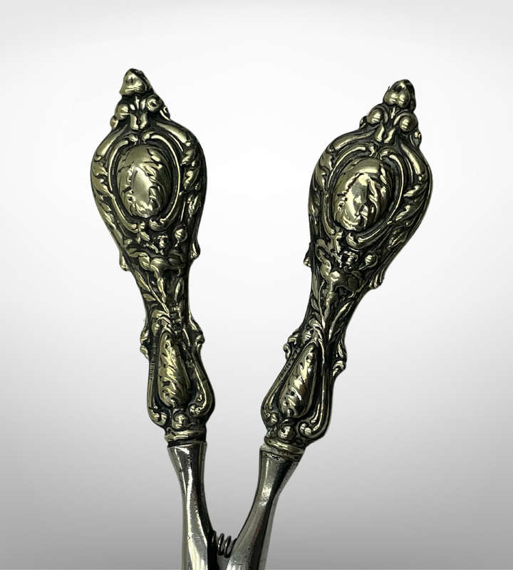 Antique Glove Stretcher | Ornate Design | Reg. 16119 | Silver Plate Patina | c. Late 1800s