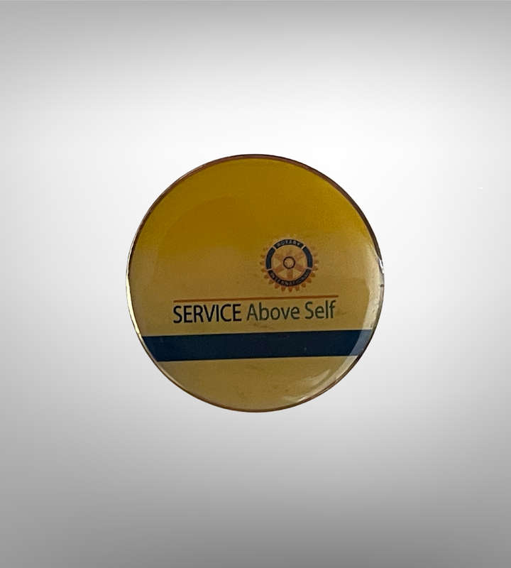 Rotary International 8-Piece Collection | Brooches, Pins, and Pendant | Gold Vermeil, Faux Diamond