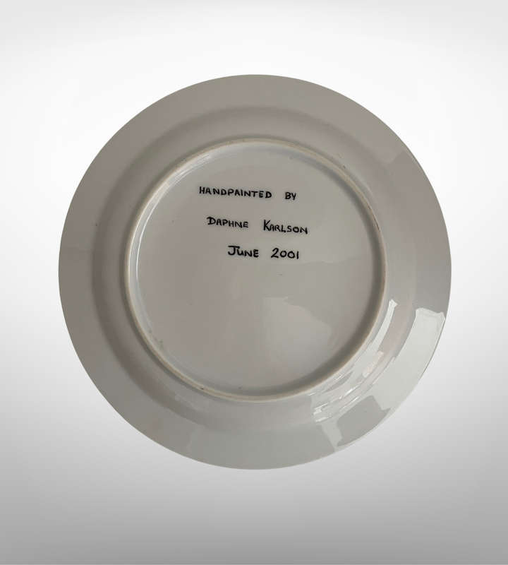 Hand-Painted Wall Décor Plate by Daphne Karlson (June 2001)