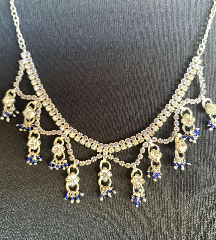 Elegant Silver-Plated Costume Jewelry Set  3 Piece (Necklace & Earrings)