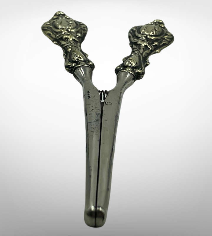 Antique Glove Stretcher | Ornate Design | Reg. 16119 | Silver Plate Patina | c. Late 1800s