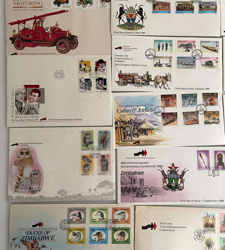 Zimbabwe First Day Covers & Philatelic Lot (1980-1996)  60+ Items Incl. Independence, Nature,