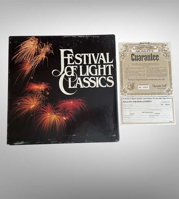 Festival of Light Classics  8 LP Vinyl Box Set | Readers Digest Collection | Certificate