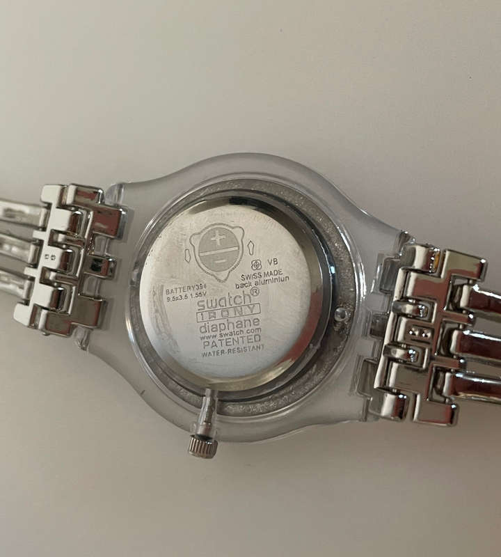 Reduced! Swatch IRONY DIAPHANE TRI Gold Women's Swiss Watch - Superb Condition