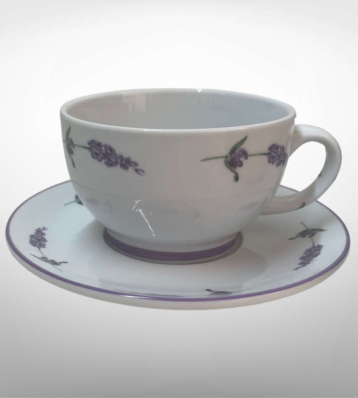 Wiesenthal Porcelain Germany  Lavender Trio Tea for One Set (Teapot, Cup & Saucer)