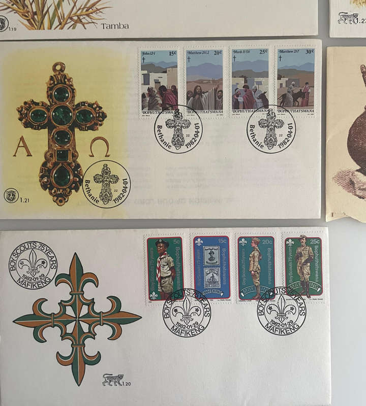 Bophuthatswana First Day Covers Lot (11) | 19791984 | Independence, Nature, History & Culture