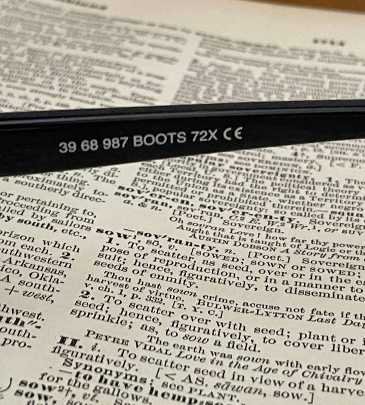 Boots Reactolite Sunglasses  Style 72X, Lightweight Design, 100% UV Protection