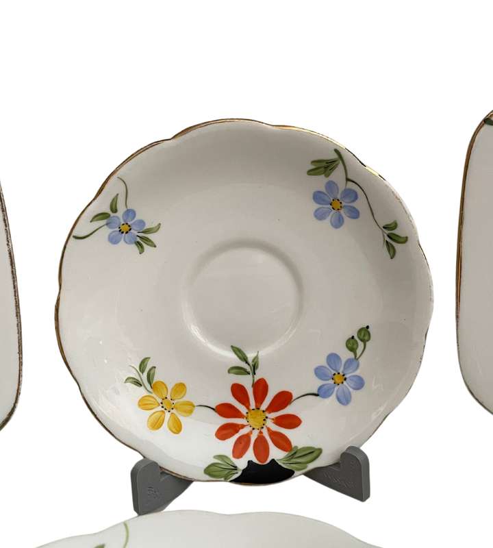 13-Piece Bell China Art Deco Set  Hand Painted, 1930s (1936-1966, England)