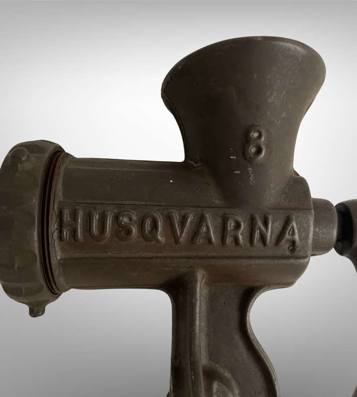 Vintage Husqvarna Reliance No. 8 Hand-Crank Meat Grinder  Made in Sweden  Complete & Working