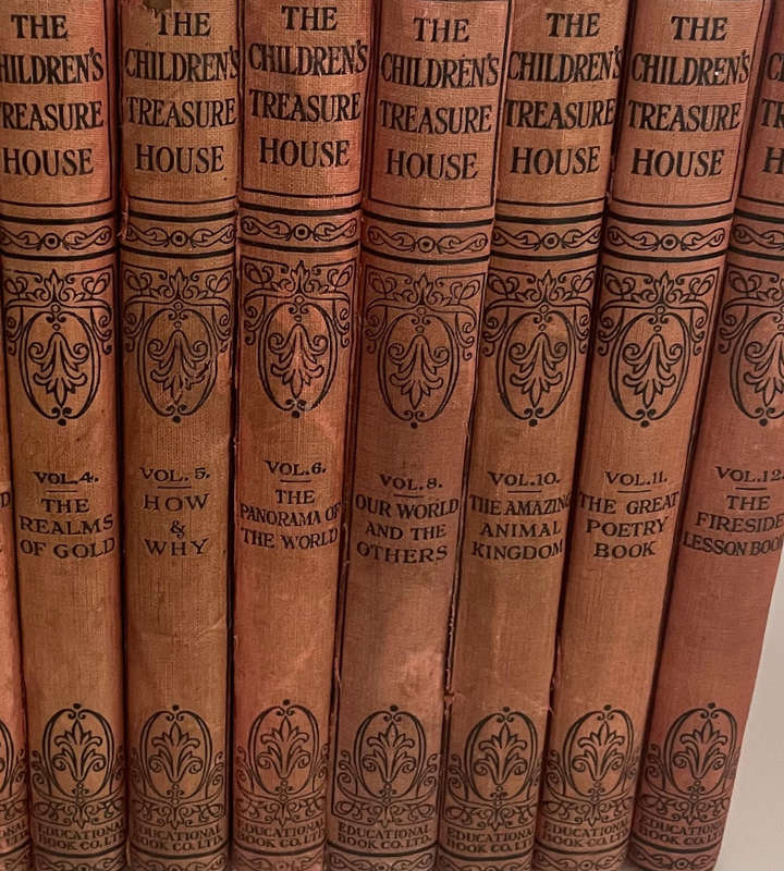 Arthur Mee  The Childrens Treasure House  Antique Illustrated Books  10 of 12 Volumes  1900's