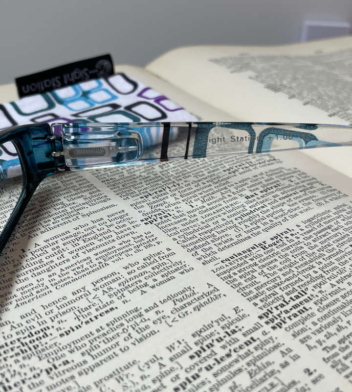 Sight Station Mondrian Peacock 1.0 +1.00 Aspheric Reading Glasses + 1 x Free Sunglasses