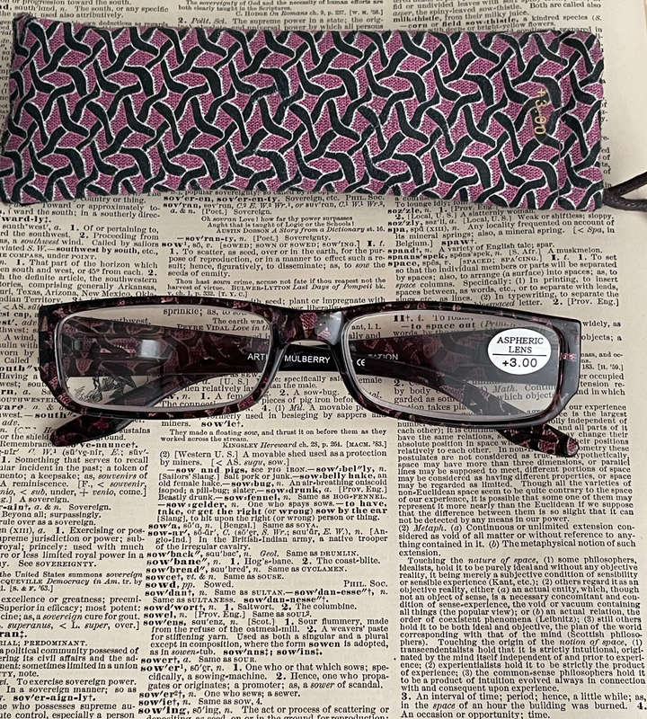 Sight Station +3.00 Artisan Mulberry Reading Glasses with pouch + Free Sunglasses (Choose A, B, C, o