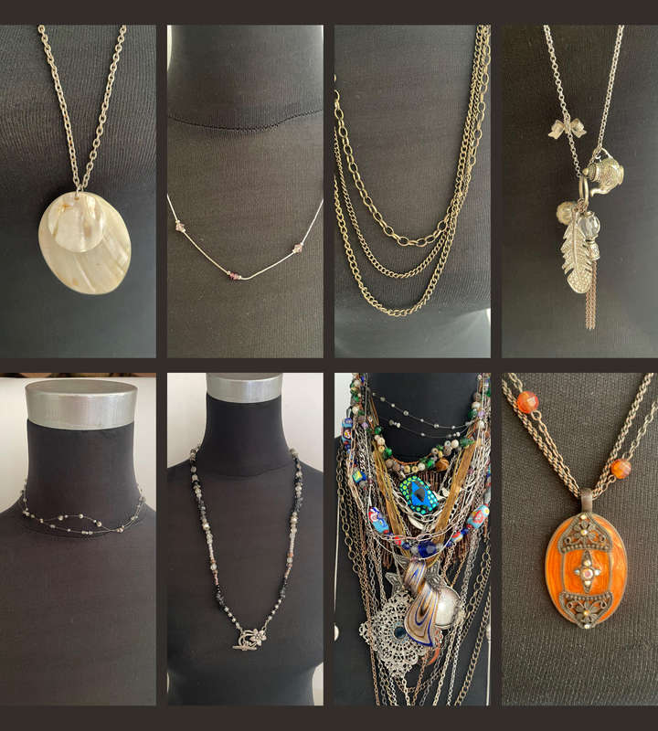 Bulk Lot of 30+ Vintage Costume Jewellery Necklaces - Mixed Styles