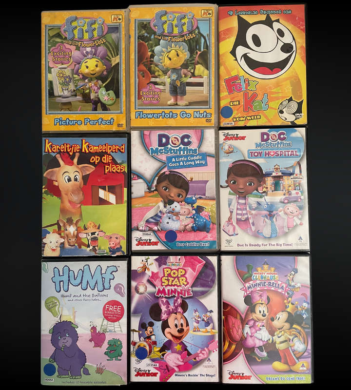 Clearance sale - 60+ Kids' DVDs | Girly Animated Bundle | Barbie, Bratz, Dora & More | Used