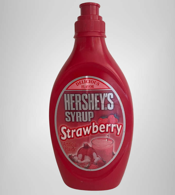 Vintage 1980s Giant Hersheys Strawberry Syrup Money Bank  47cm Plastic Tip Jar  Retro Diner Décor